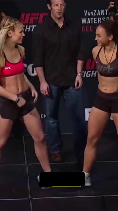 Sasha and Rocky were bitter rivals of eachother so everyone was suprised when they started dancing during the face off. What no one else knew was two big fans of UFC had possessed the girls and planned to have some fun using these athlete's toned bodies c