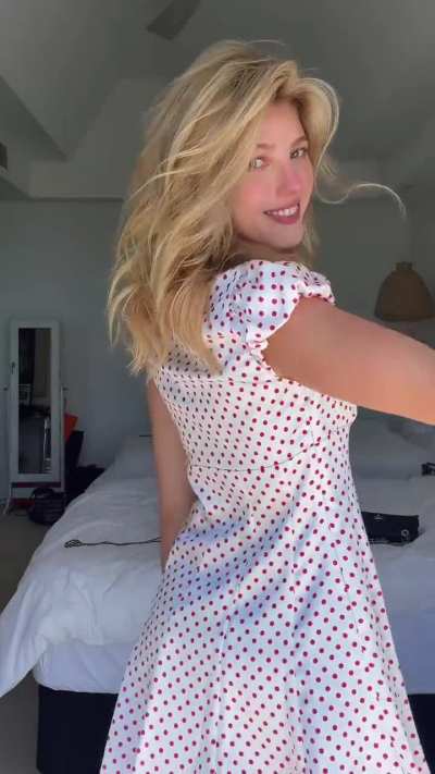New Tiktok Video, wearing a cute white dress, 01-14-2026