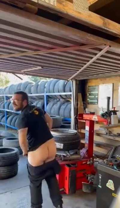 Blowing off some pressure at work