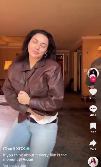 Charli makes a Tik Tok video using &ldquo;Good Girls&rdquo; from XCX World as a sound