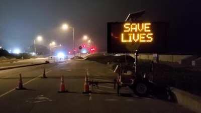 In these uncertain times, some humor at Ocean Beach.