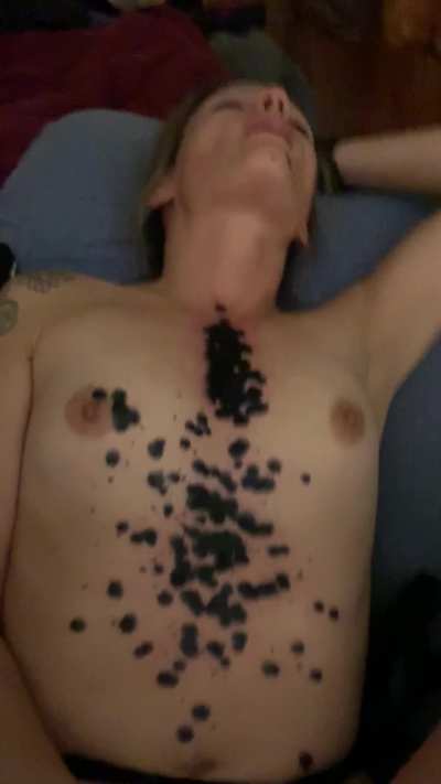 Tied up and forced to cum while being sodomized and having hot wax poured on her 