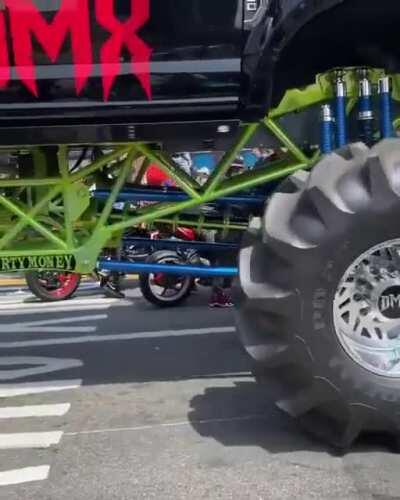 DMX’s casket has arrived at Brooklyn’s Barclays Center on a massive monster truck for his memorial service