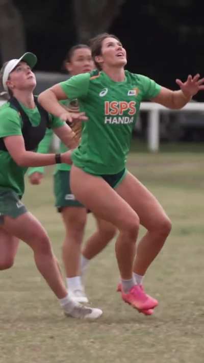 Faith Nathan, Charlotte Caslick and Tia Hinds - Australian Rugby Players 