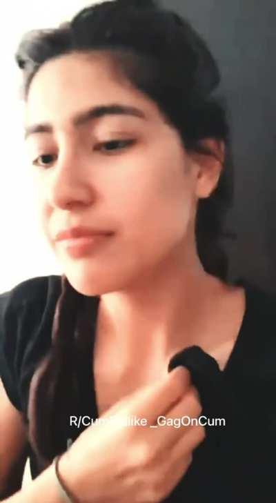 This Natural Cutie Doesn’t Seem to happy about the Facial!