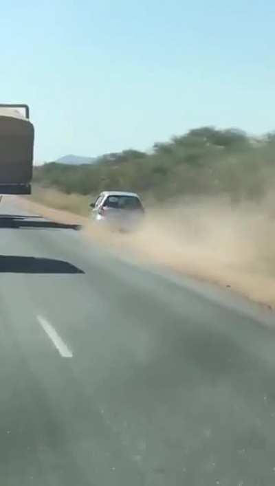 He could have waited but no, he must overtake.