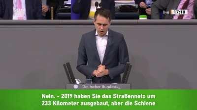Sven Kindler (MdB, Die Grünen) mit einem Best of über Andi Scheuer