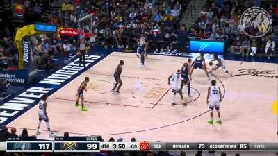 [Highlight] Ant puts the moves on Aaron Gordon and hits an incredible step back 3! His 9th of the game!