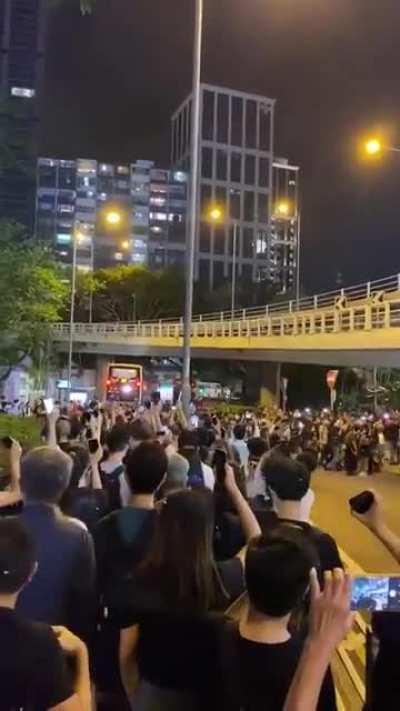 With Hong Kong police blocking access to Victoria Park, Hong Kongers still showed up to commemorate 1989 Tiananmen Square massacre on the perimeter of the park.