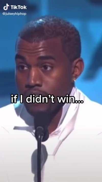 Lmao I just love kanye also best Grammys speech ever