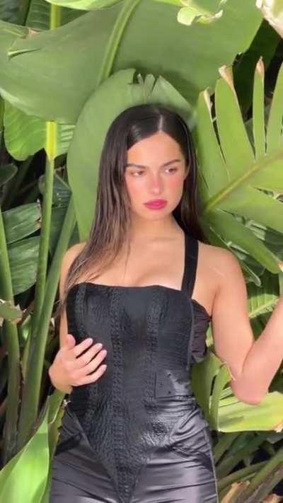 Beautiful in a black dress