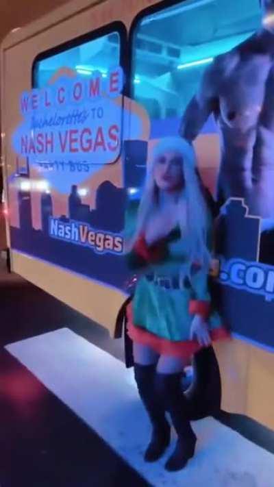 CJ Perry flashs her ass