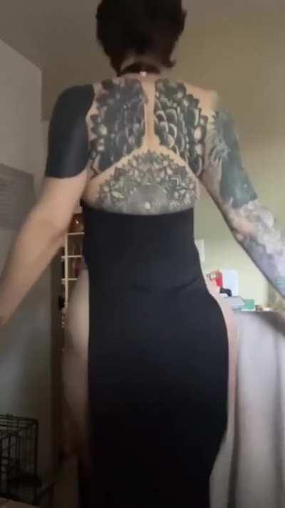 Tatted back. (Don't know the name)