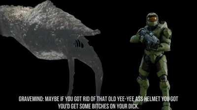 Gravemind wants to come up in Master Chief's ship
