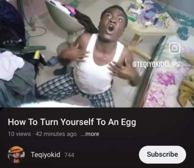 The mad lad he did it he turned into a egg 🤯