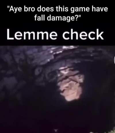 Fall damage.