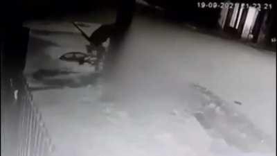 Stealing the wrong guy’s bike