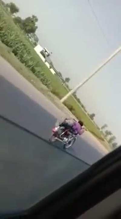 HMFT after doing the superman on a motorcycle