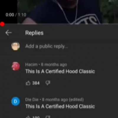 This Is A Certified Hood Classic