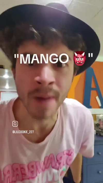 I guess he loves mangos