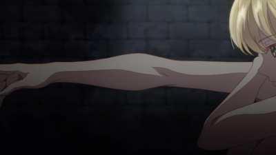 Tarte stripping and posing [The World's Finest Assassin Gets Reincarnated in a Different World as an Aristocrat]