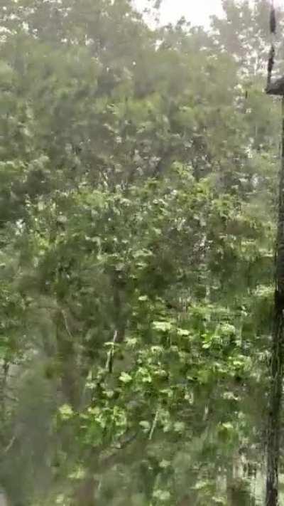 Taken from my apartment window back in summer. It rained heavily enough to cause flooding downtown.