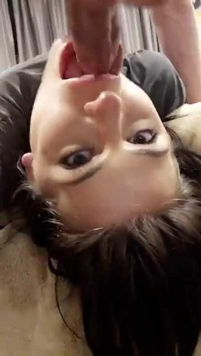 Casual throat poking