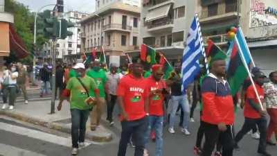 biafrans in athens greece honoring their falling heroes and heroin