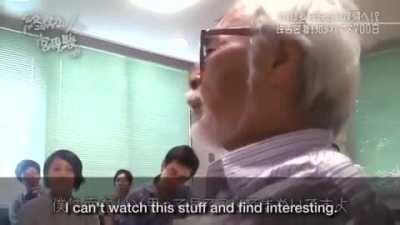 Legendary animator/director Hayao Miyazaki absolutely torpedoes AI animation presentation
