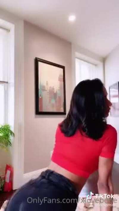 bebethebee in a seethrough shirt