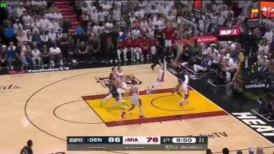 [Highlight] Bam Adebayo chasedown two handed block on Jamal Murray! With replays and multi-broadcast and language - ABC (English), ESPN (Spanish), Movistar (Spanish), ESPN (Portuguese), SPOTV (Korean) and Thai (Thai)