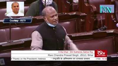 Current JDU MP and former IAS officer explaining farm bill.