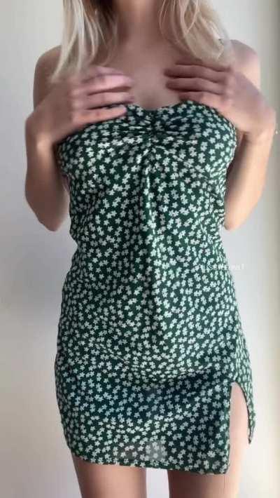 I look innocent in this dress but I promise I’m not