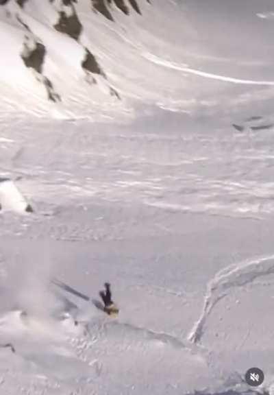 Poor guy centrifuged on a mountainside