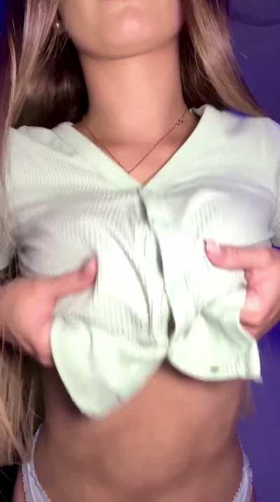 Imagine how sweet those tits will feel in your mouth