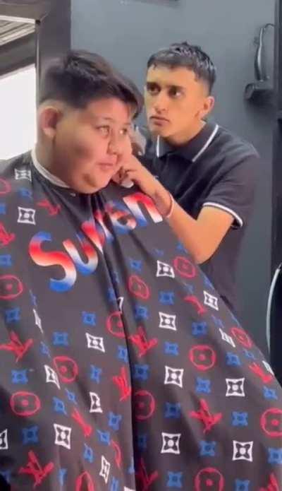 It's going to be the longest haircut he's ever had