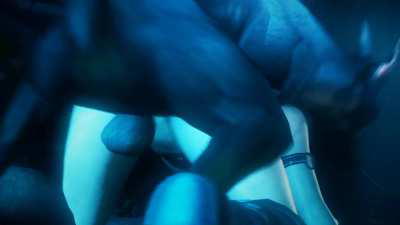 I like how cock is forcing her mouth onto the other cock (Studiofow)