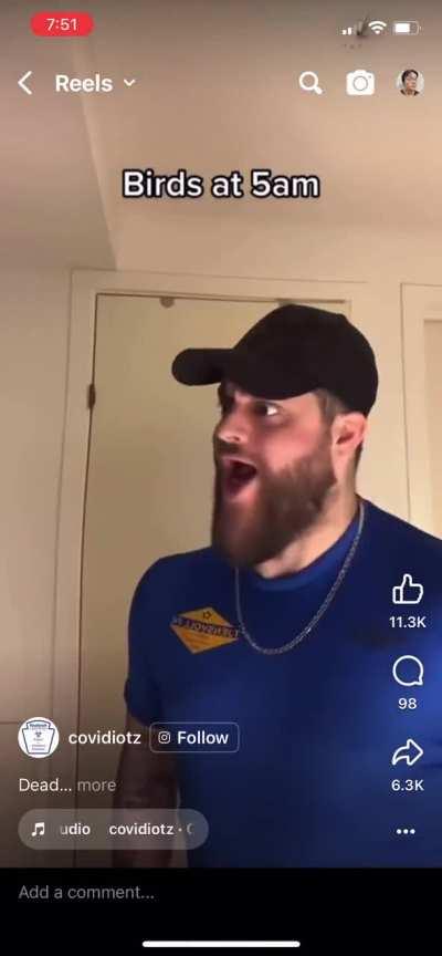 Most annoying Facebook reel I've seen in a while