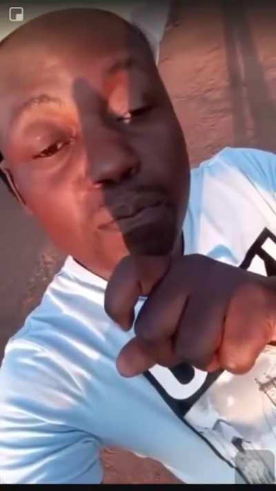 Funny man tried to say 