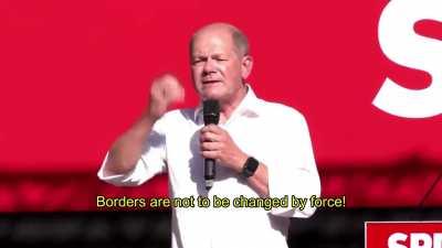 Scholz calls pro-russia protesters 