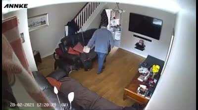 putting down a brush