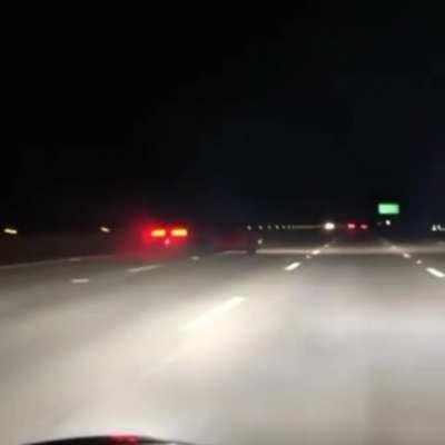 Hellcat ripping highway 🛣