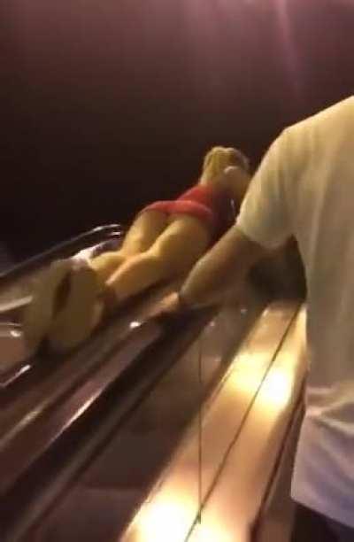 HMC while I ride this escalator belt.