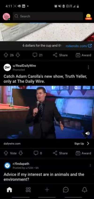 It's this supposed to be a stand up act, or a Ted talk? Either way it doesn't matter a very compelling argument.