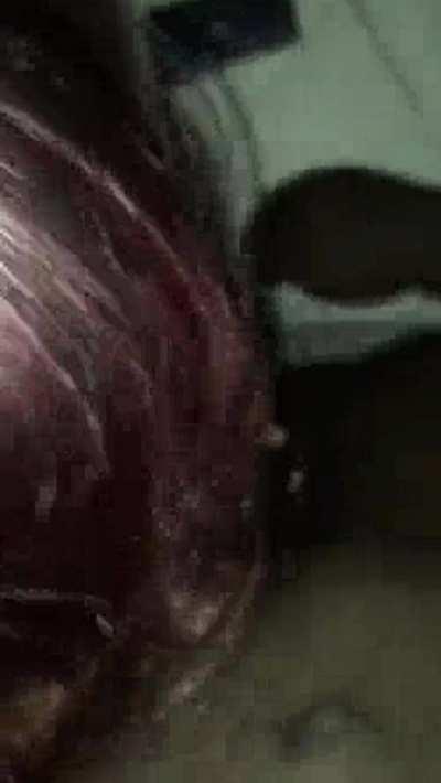 Cheating thot sucks BBC while texting her BF!