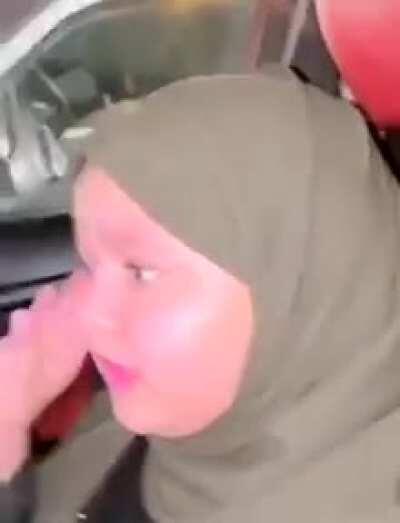 Her mother is Indian and her father is a Hasawi Saudi, cutest mix lol :)