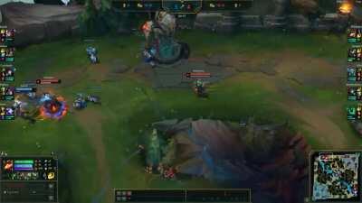 I was somehow able to kill the top laner from across the map with Hawkshot