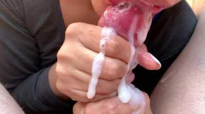 Do You Like How My Mouth is Fulfilled With Cum?