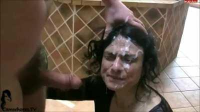 cougar can't get used to cum