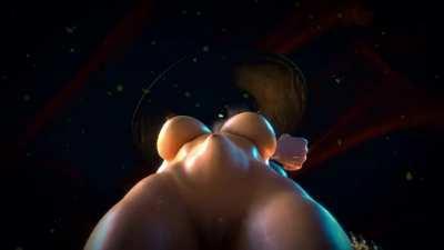 Jill and Futa Lady Dimitrescu (King Estefano) [Resident Evil]